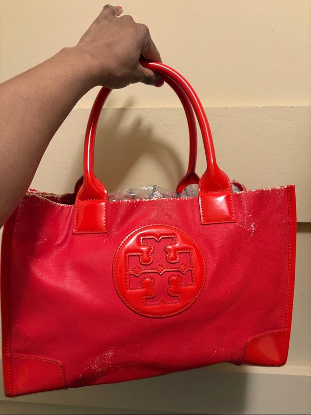 PROJECT Tory Burch Bright Red Logo Tote project